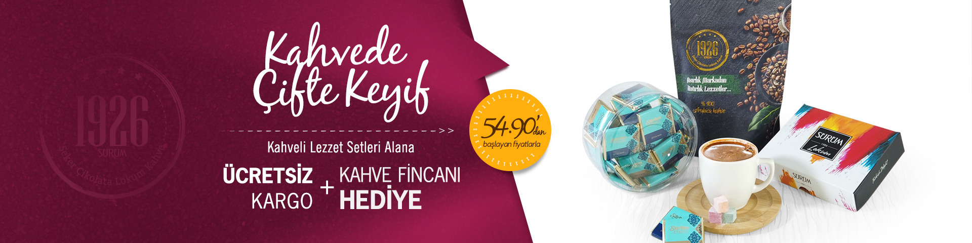 SÜRÜM ŞEKERCİSİ 1926 Online Mağaza / Şeker, Çikolata, Lokum ve