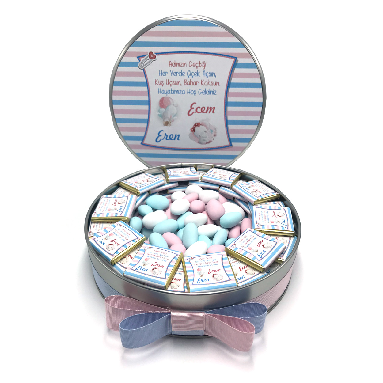 İkiz Bebek, Madlen Çikolata Model 1 Çikolata Siparişi