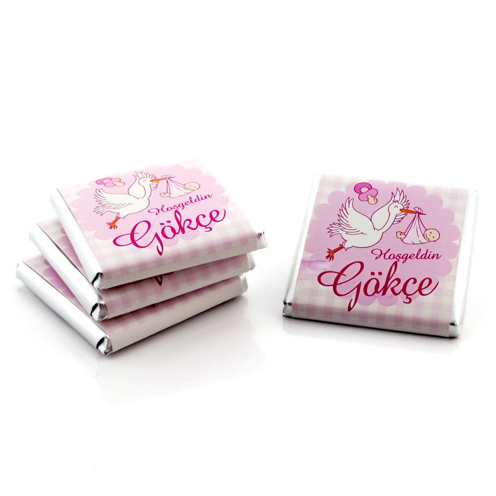 LEYLEK MODEL İSİMLİ KIZ BEBEK ÇİKOLATASI Çikolata LEYLEK MODEL İSİMLİ KIZ BEBEK ÇİKOLATASI Çikolata